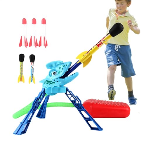 Nuyhadds Kinderrakete,Step Rocket | Sprungspielzeug-Duellraketen aus Schaumstoff,Interaktives STEM-Spielzeug, Outdoor-Spielzeug für Kinder, Raketenstartspielzeug mit Lichtern für den Garten im von Nuyhadds