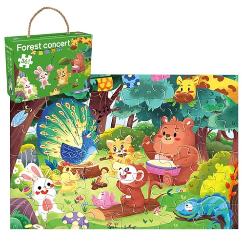 Nuyhadds Puzzle-Spiel, Puzzle-Spiele für Kinder - 36-teilige kreative lustige Bodenpuzzles,Lernspielzeug für Kinder ab 3 Jahren, Kinder, Mädchen, Kleinkinder für Zuhause, Schule, Outdoor von Nuyhadds