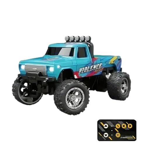 Nuyhadds RC-Truck-Crawler-Spielzeug, ferngesteuertes LKW-Spielzeug | Offroad-Crawler | 2,4-GHz-Indoor-Autorennfahrer, wiederaufladbares ferngesteuertes Auto-LKW-Spielzeug mit Lichtern, Maßstab 1:64 von Nuyhadds