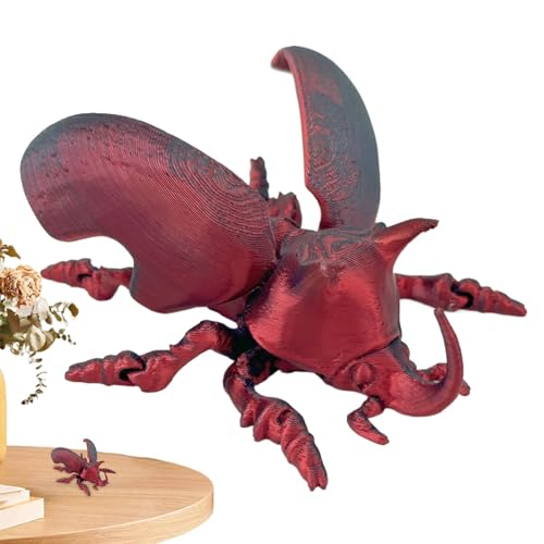 Nuyhadds Tiere Flexibles Spielzeug,Flexibles 3D-gedrucktes Tier,Schreibtischtiere zusammengebautes Modell | Realistisches Tiermodell-Spielzeug-Desktop-Ornament für Schlafzimmer, Arbeitszimmer, von Nuyhadds