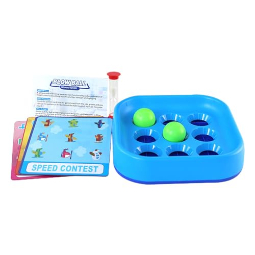 Ballblasenspielzeug | Blow-Ball-Spiel | Lernbrettspiel, Blasballspiel für Familienfeiern, pädagogisches, herausforderndes Spielzeug für Kinder zur Entwicklung kognitiver Fähigkeiten für Versammlungen, von Nuyhgtr