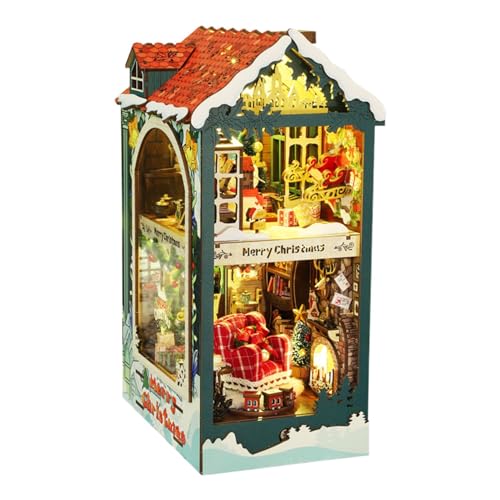 Christmas Book Nook, Miniature Doll House Kit, Holiday Diorama Kit, Book Nook Craft Kit, Christmas Diorama Decor, Booknook Home Decor, Festive Book Nook Kit for Teens and Adults, Booknook Decor, Home Christmas Book Nook, Miniature Doll House Kit, Holiday Diorama Kit, Book Nook Craft Kit, Christmas Diorama Decor, Booknook Home Decor, Festive Book Nook Kit for Teens and Adults, Booknook Decor, Home von Nuyhgtr