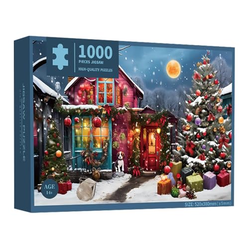 Christmas Countdown Puzzles, Christmas Decoration Puzzle, 1000-Piece Puzzle, Jigsaw Puzzles for Adults, Festive Christmas Puzzles, Holiday Jigsaw Puzzles, Birthday Puzzles, Christmas Puzzle Set von Nuyhgtr