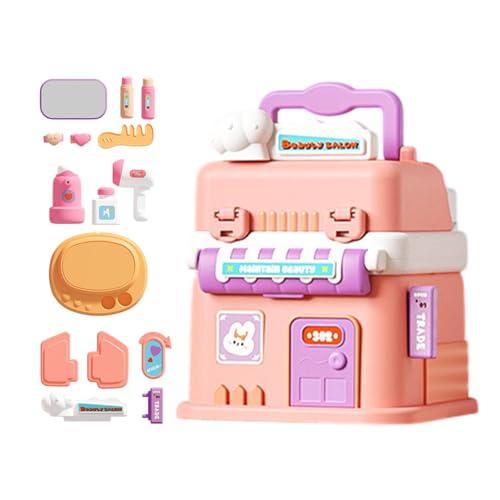 Cognitive Skills Learning Toy, Doll House Play Set for , Handle Doll House Toy for Kids, Toddler Role Play Learning Set, Creative Play House for Children, Role Play Educational Toy for Kids von Nuyhgtr