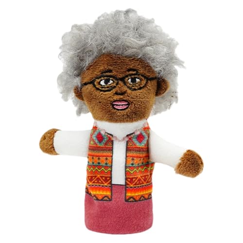 Family Finger Puppets for Kids, Plush Role Toy Set with African Grandparents, Mom, and Dad Dolls, Soft and Interactive Finger Puppets for Storytelling, Education, and Fun von Nuyhgtr