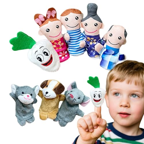 Finger Puppet Set, Storytelling Learning Toys, Soft Role Play Figures, Educational Classroom Props, Ideal for Preschool Storytime Activities and Interactive Learning Finger Puppet Set, Storytelling Learning Toys, Soft Role Play Figures, Educational Classroom Props, Ideal for Preschool Storytime Activities and Interactive Learning von Nuyhgtr