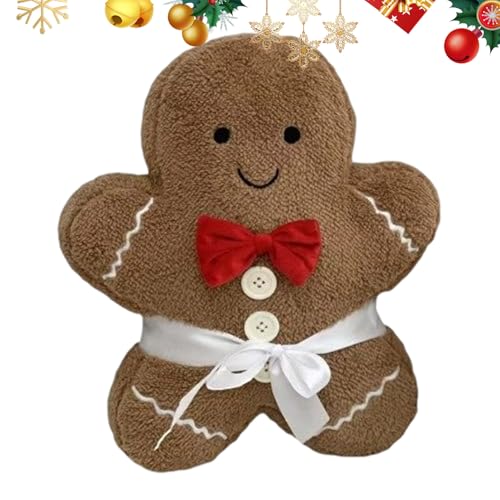 Gingerbread Pillow, Soft Cute Christmas Plush Doll, Stuffed Cartoon Toy on Your Kids and Teens, Ideal for Girls, Boys, Friends, Holiday Parties, School Rooms, Bedroom Sofa, Family Celebrations, Gingerbread Pillow, Soft Cute Christmas Plush Doll, Stuffed Cartoon Toy on Your Kids and Teens, Ideal for Girls, Boys, Friends, Holiday Parties, School Rooms, Bedroom Sofa, Family Celebrations, von Nuyhgtr