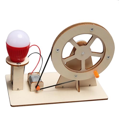 Handkurbel Stromgenerator Spielzeug – Glühbirne Wissenschaft Experimente Kits | Glühbirne Wissenschaft Experimente & Projekte, Holz Lustiges Bildungs Wissenschaft Kit für Klasse, Schule, Kinder von Nuyhgtr