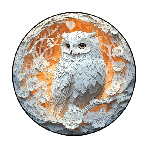 Hard Jigsaw Puzzles, Bird Puzzles for Adults, Adult Puzzle, Wooden Puzzle for Adults, Owl Themed Puzzles, Bird Puzzle, Owl Jigsaw Puzzle for Thanksgiving, Christmas von Nuyhgtr