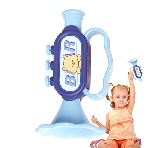 Kids Trumpet, Preschool Musical Instrument, Early Educational Toy, Lightweight & Sturdy Design, Fun Sound Simulation Birthday Gift for Children, 13.8x9.6x8.5 cm, Pink and Blue von Nuyhgtr