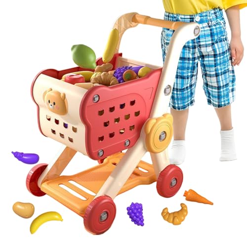 Kinder Spielzeug Einkaufswagen - Rollenspiel Supermarkt Einkaufswagen Spielset Mit Lebensmittel Zubehör | Interaktive Lebensmittelgeschäft Spiele Für Kleinkinder Kinder Jugendliche Kinder Spielzeug Einkaufswagen - Rollenspiel Supermarkt Einkaufswagen Spielset Mit Lebensmittel Zubehör | Interaktive Lebensmittelgeschäft Spiele Für Kleinkinder Kinder Jugendliche von Nuyhgtr