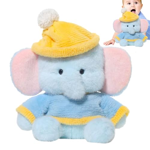 Nuyhgtr 11inch Elephant Plush, Plush Elephant Toy, Elephant Stuffed Animal, Elephant Plush Toy for Kids, Kids Elephant Toy, Simulated Elephant Plush Animal Toy for Boys and Girls von Nuyhgtr