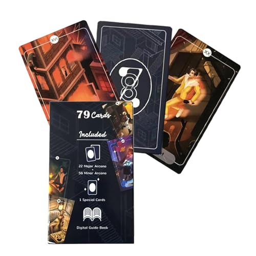 Nuyhgtr 78 Stories Solitaire Toys, English Divination Cards, 78 Stories Tarot, Tarot Card Game, Full English Board Game, Engaging Divination Game for Friends & Party Activities von Nuyhgtr