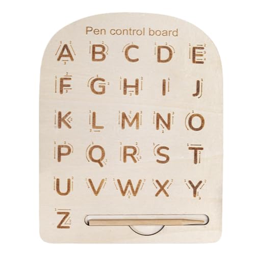 Nuyhgtr Alphabet Tracing Board, Wooden Alphabet Board, Kids Tracing Board, Learning Activity Board, Letter Tracing Toy for Kids, Preschool Classroom Must Haves 3+ Year Old Boys Girls von Nuyhgtr