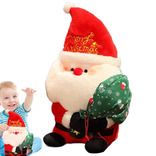 Nuyhgtr Christmas Stuffed Doll, Cartoon Christmas Doll, Stuffed Animal Pillows, Animated Christmas Doll, 20x15x30 cm, Holiday Themed Stuffed Animal Pillow and Animated Toy for Christmas Celebrations von Nuyhgtr