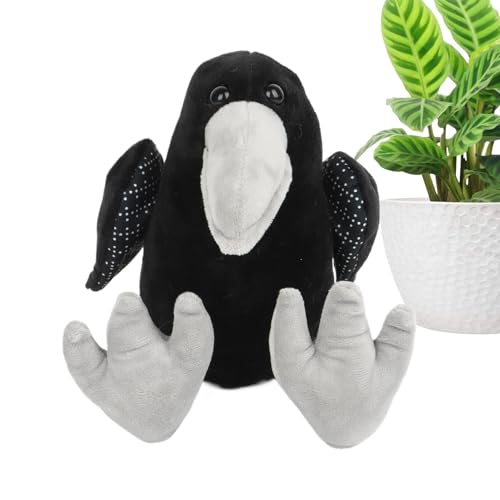 Nuyhgtr Crow Stuffed Animal, Black Crow Plushies, Cuddly Raven Doll, Soft and Adorable Plush Toy for Boys, Girls, to Birthday, Christmas, Animal Lovers von Nuyhgtr