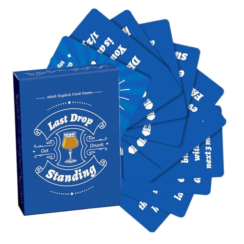 Nuyhgtr Drunk Lovers Card Game, Fun Drinking Game - Featuring 50 Conversation Cards, This Risky Game for Adults is Perfect for Sparking Romance and Fun During Your Next Partner Party. von Nuyhgtr