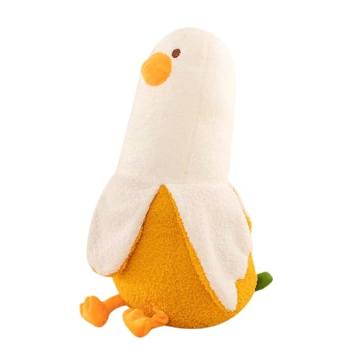 Nuyhgtr Duck Plush Pillow, Banana Duck Toy, Stuffed Animal Pillow, Cute Duck Plush, Hugging Pillow Toy, Animal Plush Doll, Adorable Stuffed Toy, Plush Duck Gift, Kids Plush Pillow for Kid, Adults von Nuyhgtr