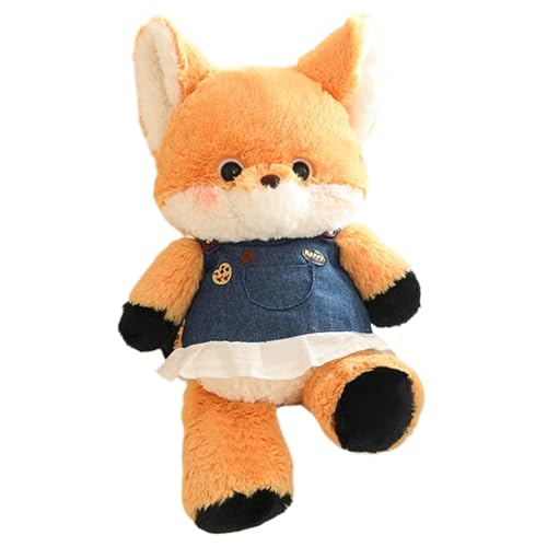 Nuyhgtr Fox Plush Toy, Stuffed Animal Fox, Gray Wolf Plush Doll, Hugging Plush Pillow, Skin-Friendly Stuffed Toy, Adorable Fox Plush Toy Perfect for Hugging and Cuddling in The Bedroom von Nuyhgtr