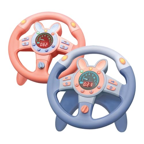 Nuyhgtr Kids Driving Play Toy, Car Toy for 3+, Pretend Play Steering Wheel, Light-Up Steering Wheel Toy, Driving Toy with Sounds for Kids, Educational Musical Toy for von Nuyhgtr