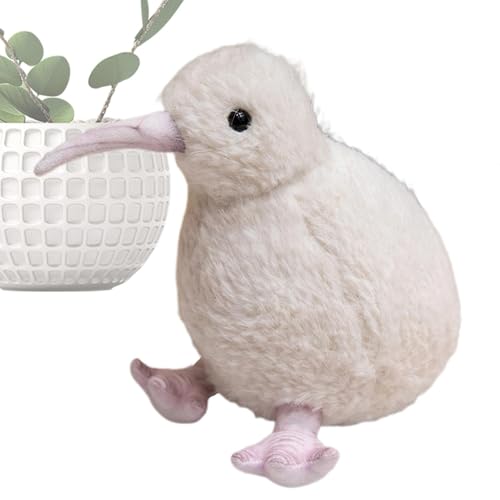 Nuyhgtr Kiwi Bird Plush Toy, Stuffed Animal Kiwi Toy, Cute Furry Kiwi Plushie, Realistic Simulation Bird Toy, Plush Kiwi Doll Kids, Kiwi Plush Toy for Birders, Adorable Kiwi Stuffed Animal von Nuyhgtr