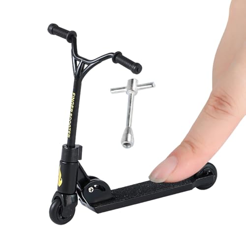 Nuyhgtr Kleine Roller-Finger, Roller-Fingerbrett | Winziger Faltbarer Trick-Scooter,Stunt-Scooter, faltbares und lustiges Skateboard, Fingersport für das Fingertraining von Nuyhgtr