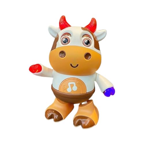 Nuyhgtr Light Up Dancing Toy, Musical Cow Toy for, Dancing Musical Cow Toy, Led Dancing Toy for Kids Dancing Animal Toys with Music and Lights for Active and Kids von Nuyhgtr