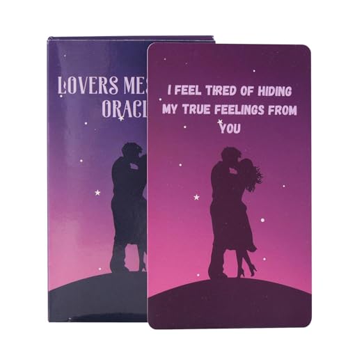 Nuyhgtr Love Messages Oracle, Tabletop Love Oracle, Leisure Board Game, Portable Oracle Cards, Oracle Cards Set, Love Messages Oracle Cards for Providing Guidance Life and Relationships von Nuyhgtr