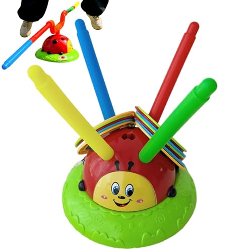 Nuyhgtr Musical Jump Toy, 2 in 1 Ladybug Toy, Jump and Toss Game, Summer Kids Toys, Kids Party Games, Indoor Outdoor Play, Toddler Jump Toy, Musical Jumping Toy, Ladybug Fun Toy von Nuyhgtr