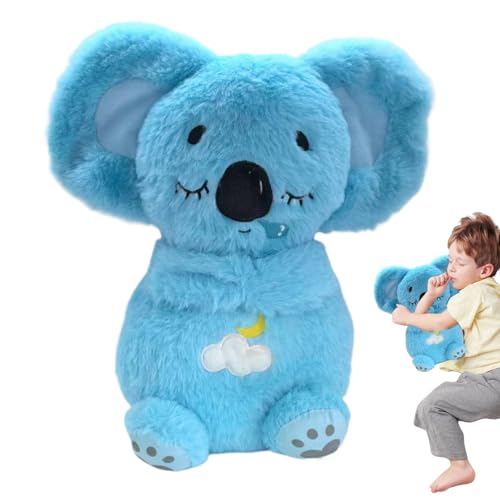 Nuyhgtr Plush Serenity Animal, Cute Koala Plush, Music Stuffed Koala, Rhythmic Koalas Breathing Motion Toys, Comforting Serenity Toy (Blue, Pink, 7.87x3.15x11.02 Inches) von Nuyhgtr