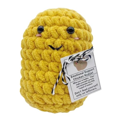Nuyhgtr Positive Potatoes | Crochet Cute Wool Potato Doll | Tiny Potato, Positive Vegetables, Handmade Emotional Party Decorations for Friends Encouragement von Nuyhgtr