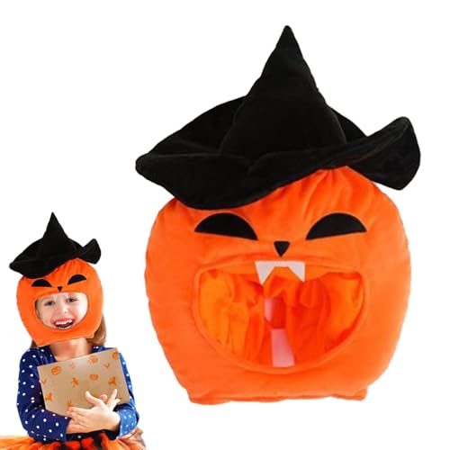 Nuyhgtr Pumpkin Wizard Hat, Cosplay Witch Hat, Halloween Wizard Hat, Comfortable Halloween Hat, 35x32x4 cm, / 13.78x12.6x1.57in, Comfortable Cosplay Hat Halloween Wizard Hat for Women Men von Nuyhgtr