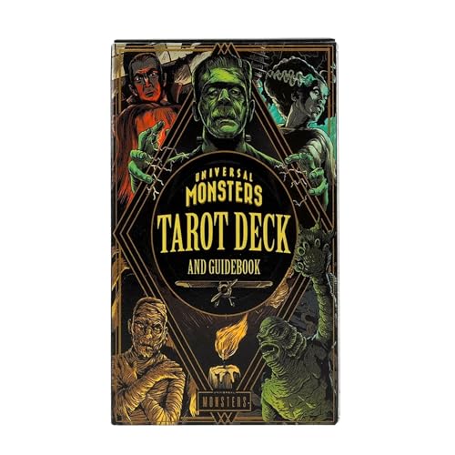 Nuyhgtr Standard Tarot Decks, Fortune Telling Game Cards, Scary Creature Tarot, Parties Playing Fate Divination, English Version Standard Tarot Decks, 10.5x6.2cm von Nuyhgtr