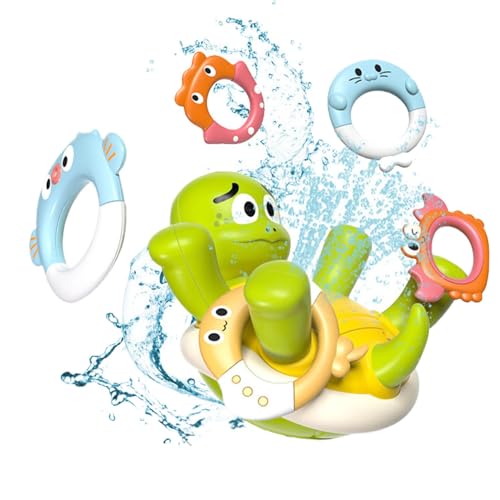 Rotating Bath Toy, Water Spraying Turtle, Swimming Bathtub Toy, Kids Water Toy, Swimming Toy Set, Floating Turtle Toys, Interactive Bath Turtle, Turtle Pool Set for Boys and Girls von Nuyhgtr