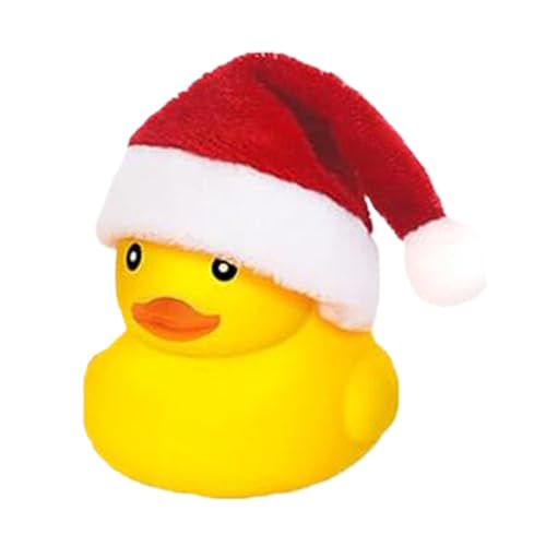 Rubber Ducks, Cute Duck Toy, Santa Hat Duck, Bath Time Rubber Duck, Floating Squeaky Duck, 5.5x4.5cm Christmas Duck Toy for Christmas, Birthday Parties, Pool Parties von Nuyhgtr