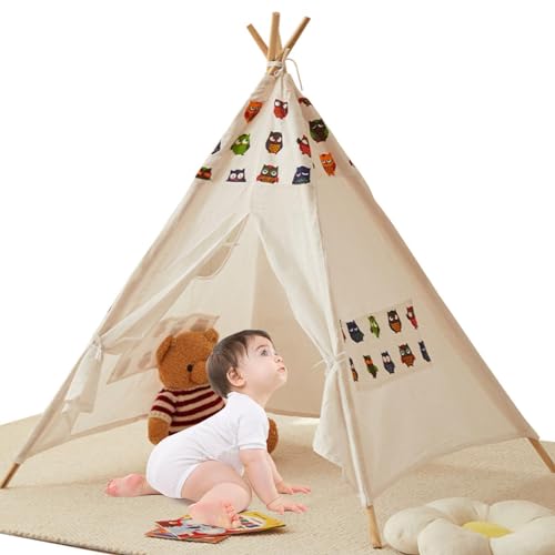 Spielzelt Für Drinnen Und Draußen, Tipi-Zelt Für Kinder, Lesezelt Für Den Innenbereich, Spielhauszelt Für Kinder, Faltbares Spielzelt, Spielzelt Für Draußen, Spielzeughaus, Raumdekoration Für Kinder, von Nuyhgtr