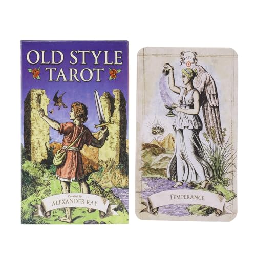 Tarot Deck, 78pcs Old Style Tarot, English Edition Tarot, Fortune Telling Book, Tarot Enthusiasts Guide, Beginner Tarot Set with Old Style Deck for Beginners & Enthusiasts Exploring Fortune Telling von Nuyhgtr