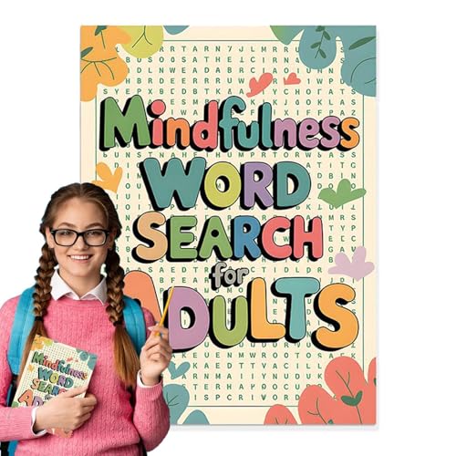 Word Search Books for Adults, Multilevel Searching Game Relaxing, Word Find Set to Keep Mind Busy, Activity Games Stress Relief, Brain-Boosting Puzzle Book with 400+ Puzzles von Nuyhgtr