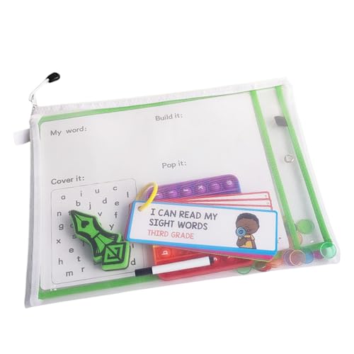 Writing Flash Cards Kindergarten, English Enlightenment Teaching Aids, Erasable English Learning Set, High-Frequency Word Cards, Learning Flash Cards, Kids Learning English Cards for Kids von Nuyhgtr