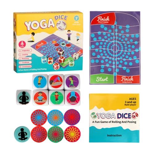 Yoga Dice Fun Exercise Dice for Kids - Educational Fitness Equipment for Home, Beginner Yoga Accessories, Perfect Fitness Dice for Family & Friends, Great for Thanksgiving, Christmas, and New Year Gif von Nuyhgtr