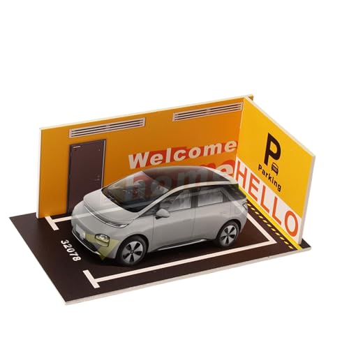 1:32 Car Model Garage Background Wall Decoration, Toy Car Parking Scene, PVC Toy Car Garage, Diecast Car Accessories, PVC Car Garage Parking Lot for Toy Car and Automobile Model Collection von Nuytghr