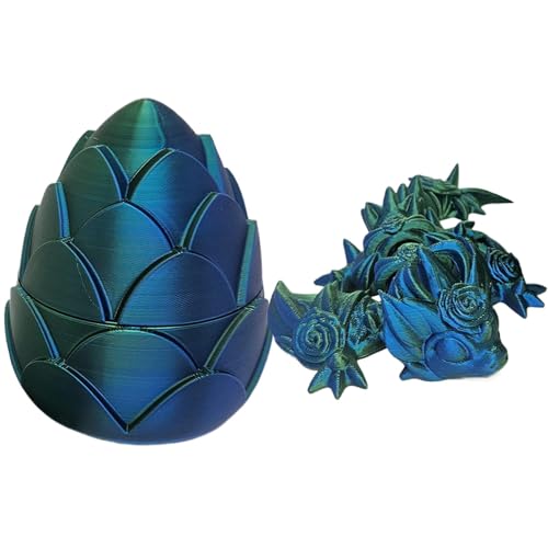 Bedrucktes Drachenei mit im Inneren, bedrucktes Drachenei, Home Executive Desk Articulated Toys, 4.5 Inch Articulating Dragon Fidget Figet, Dragon Egg Fidget Toy von Nuytghr