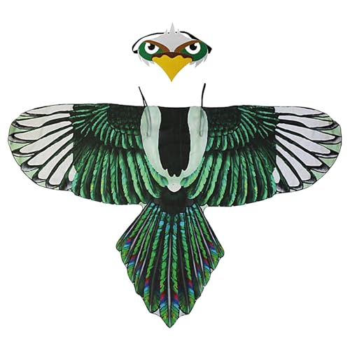 Bird Costume, Eagle-Wings Parrot, Adjustable Shoulder Straps with Chiffon Fabric 46.46x25.59 inches, Facepiece Included, Fun Costume for Kids 3-8 Years Old von Nuytghr