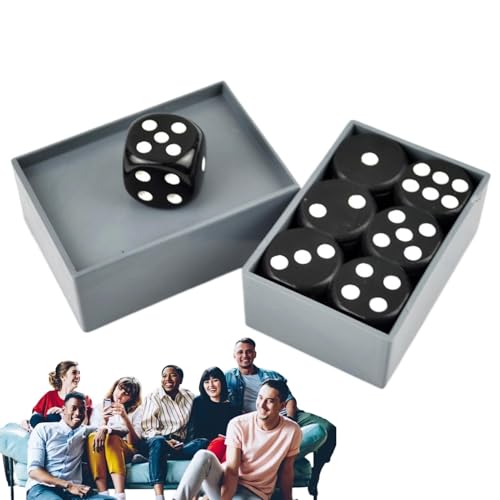 Dice Game Set, Predict Dice Toy, Novelty Funny Toy, Magician's Mince Trick 5.31x3.94 inches, Obedient Props for Kids, Performance Playing Cubes, ABS, Excellent Material von Nuytghr