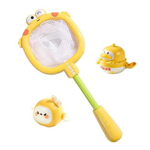 Fischereibad Spielzeug, Schwimmfischbad Spielzeug,Wassertabelle Badewanne Spielzeug - Baby Duck Kaninchen Kaninchen Badewater Wasserausrüstung Kinder Dusche Angelnetz für Jungenmädchen im Alter von 3 von Nuytghr