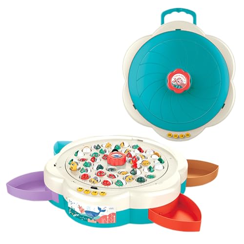Fishing Game, Educational Toy, Toddler Activity, Green, Red, Magnetic Set with Music Feature, Fun Interactive Learning Tool for Parent Child Bonding with Boys Girls Son Daughter Ages 4 to 6 Fishing Game, Educational Toy, Toddler Activity, Green, Red, Magnetic Set with Music Feature, Fun Interactive Learning Tool for Parent Child Bonding with Boys Girls Son Daughter Ages 4 to 6 von Nuytghr