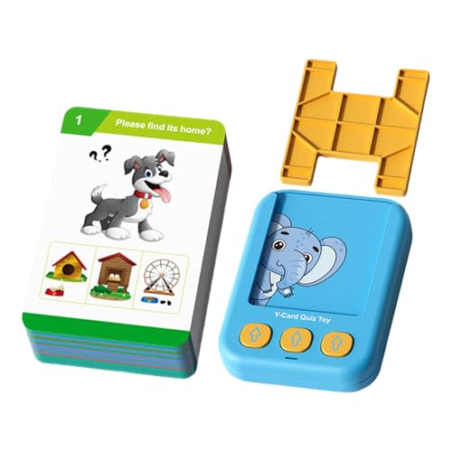 Kids Talking Flash Cards, Speech Learning Toy, Toddler Cognitive, Interactive Educational Set (3.86x2.95x0.79 inches), Ideal for Boys Ages 3-5, Animals, Numbers, Shapes von Nuytghr