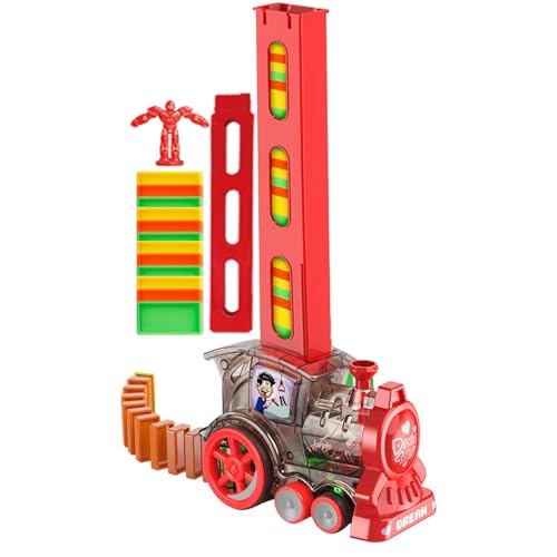 Kids Train Toys, Automatic Train Set, Electric Train Toy, Stacking Game Train Set, Sound and Light Train Toys, Creative STEM Train Kit, Stocking Stuffer Train Toys for Toddler and Kids von Nuytghr