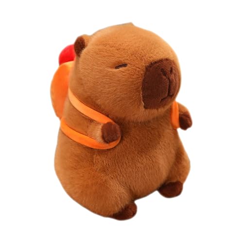 Nuytghr Capybara Plush, Decorative Stuffed Animal Pillow, Cute Capybara Plush Toy with Removable Backpack, Gift for Girlfriend, Mom, Anniversaries, Valentine’s, Birthdays von Nuytghr