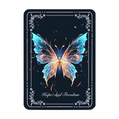 Nuytghr Change Tarotkarte, dynamische visuelle Schmetterlings-Tarotkarten, Sammelgrußkarten, fliegende Orakel-Lernkarte für Frauen & Mädchen, Studium & Klassenzimmer von Nuytghr